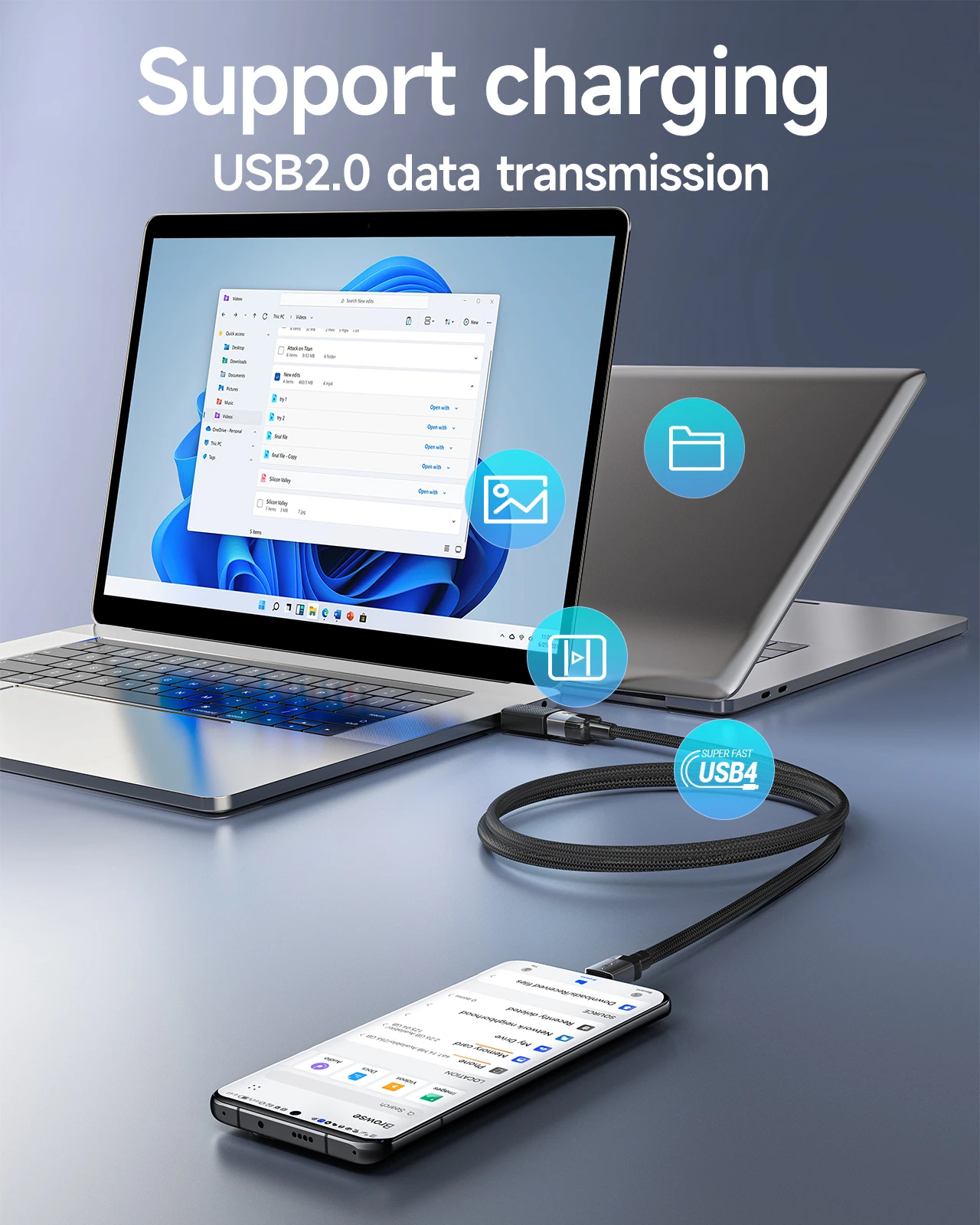 Acefast Кабел USB-A to USB-C Cable 60W 1.2m - C9-04 - Black