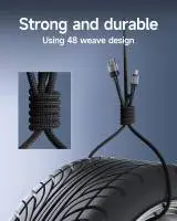 Acefast Кабел USB-A to USB-C Cable 60W 1.2m - C9-04 - Black