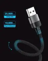 Acefast Кабел USB-A to USB-C Cable 60W 1.2m - C9-04 - Black