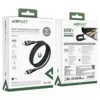 Acefast Кабел USB-C to USB-C Cable 60W MAGNETIC 1.2m - C11-03 - Black