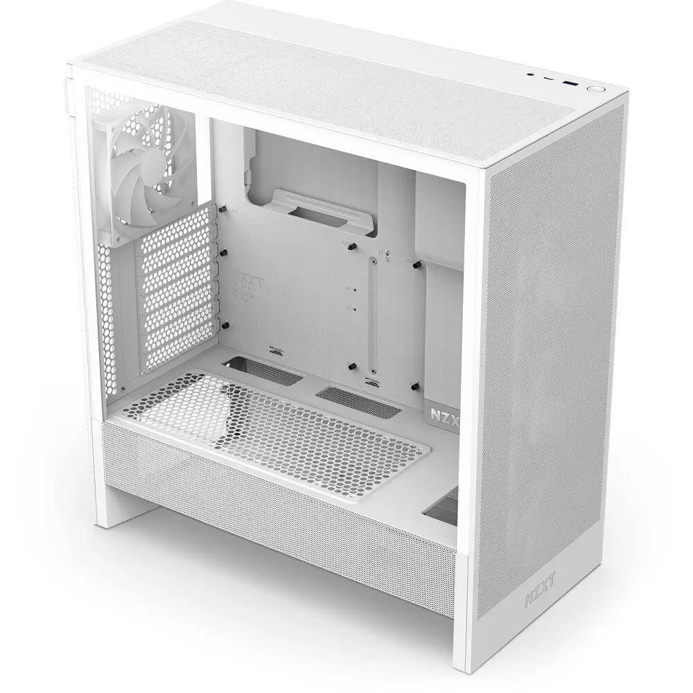 Кутия NZXT H5 Flow RGB 2024 White Mid-Tower - CC-H52FW-R1