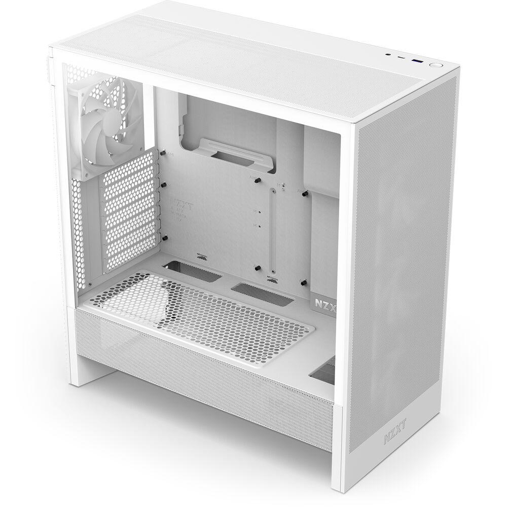 Кутия NZXT H5 Flow RGB 2024 White Mid-Tower - CC-H52FW-R1