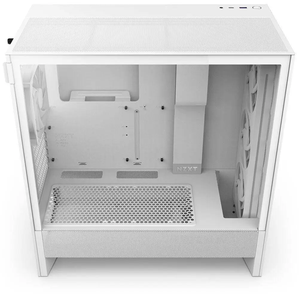 Кутия NZXT H5 Flow RGB 2024 White Mid-Tower - CC-H52FW-R1
