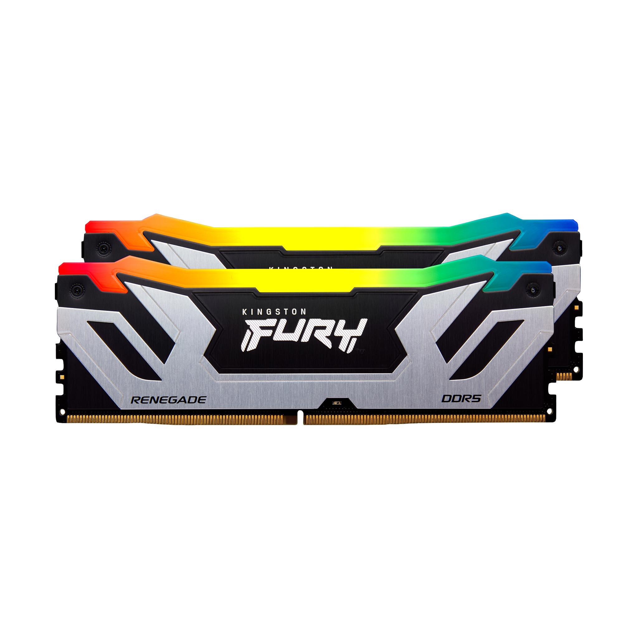 Памет Kingston FURY Renegade Black RGB 48GB(2x24GB) DDR5 8400MHz CL40 - KF584CU40RSAK2-48