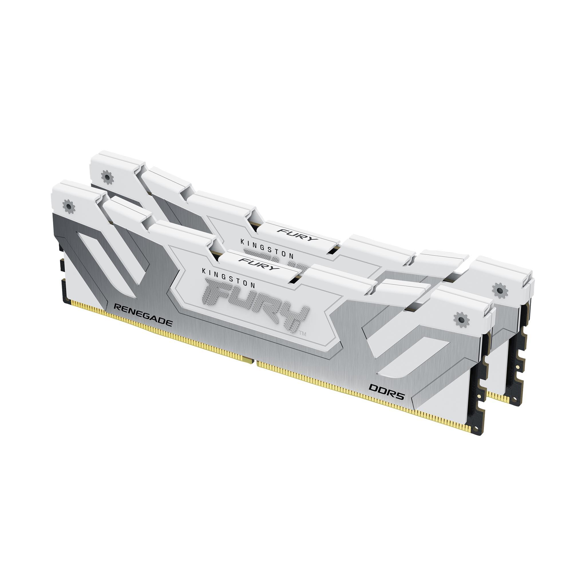 Памет Kingston FURY Renegade White 48GB(2x24GB) DDR5 8400MHz CL40 - KF584CU40RWK2-48