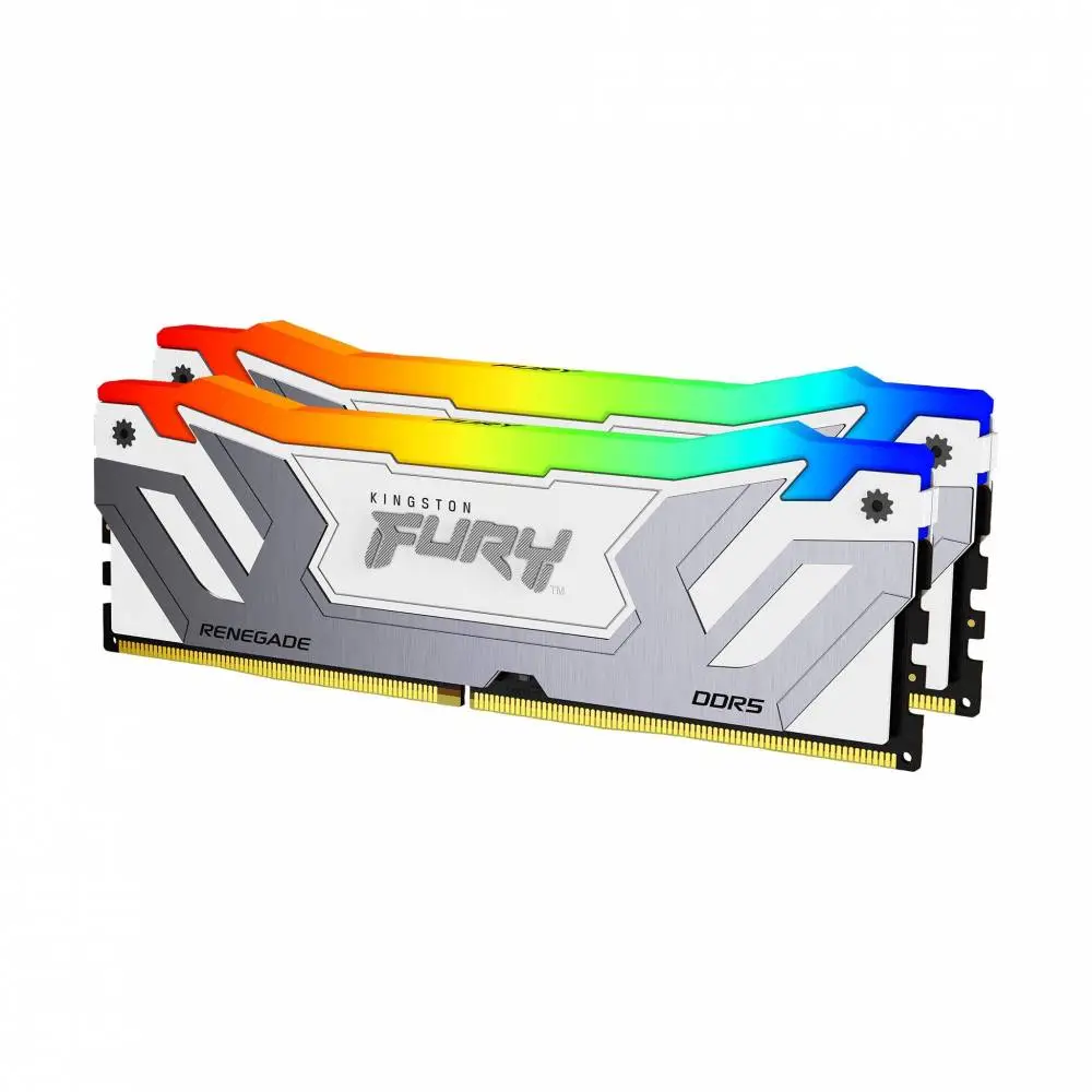 Памет Kingston FURY Renegade White RGB 48GB(2x24GB) DDR5 8400MHz CL40 - KF584CU40RWAK2-48
