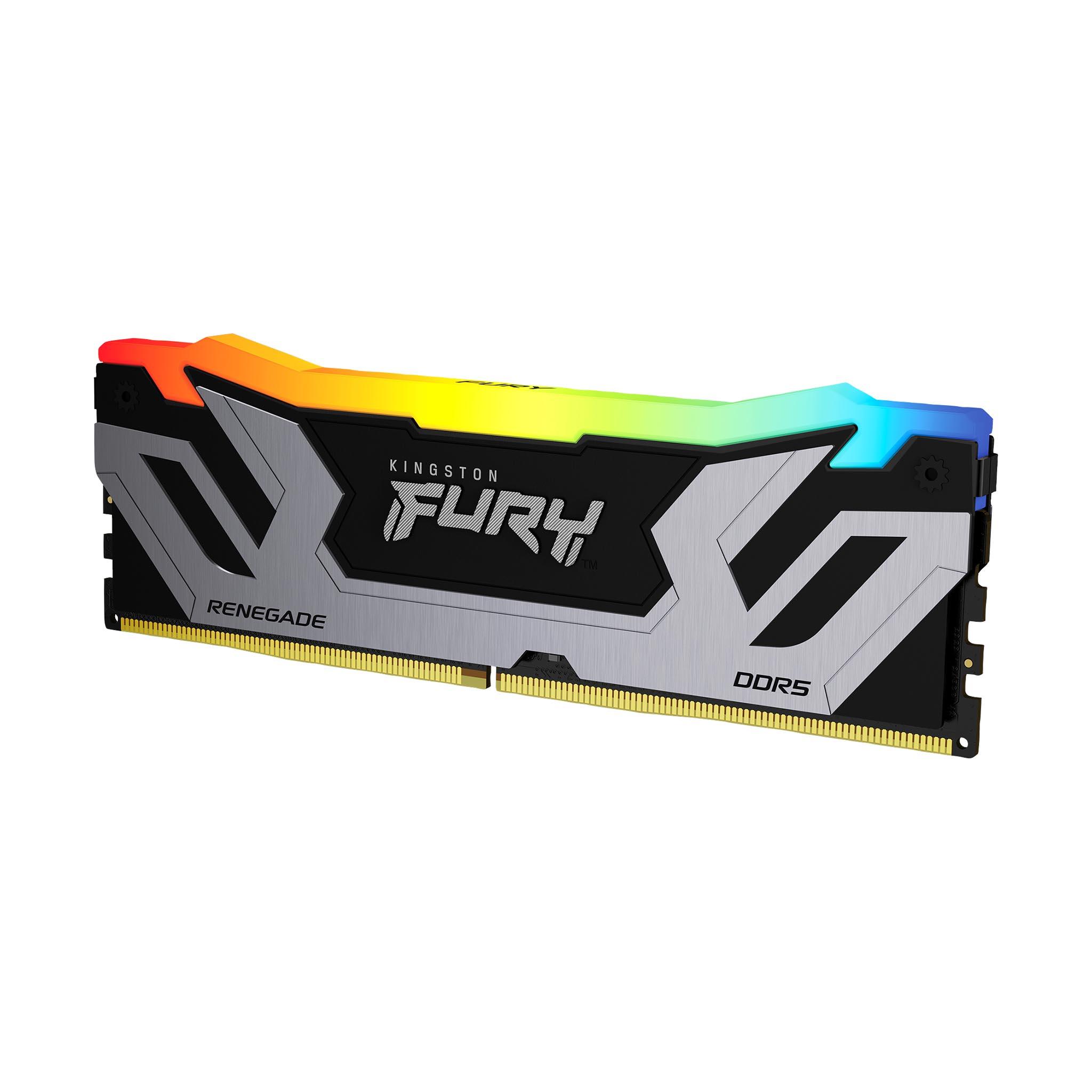 Памет Kingston FURY Renegade Black RGB 24GB DDR5 8400MHz CL40 - KF584CU40RSA-24