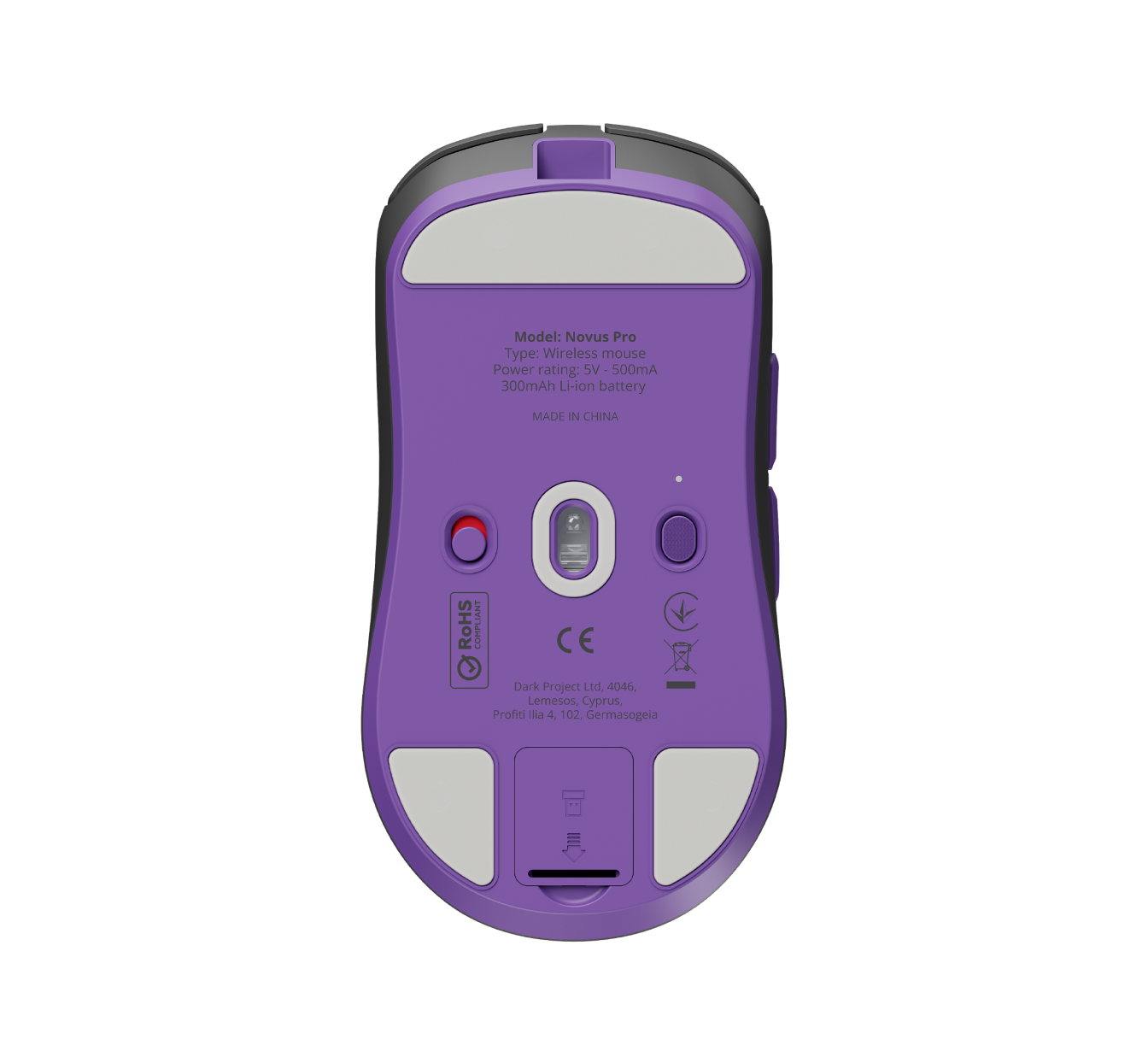 Dark Project Novus Pro Wireless Gaming Mouse - Blackberry 8K