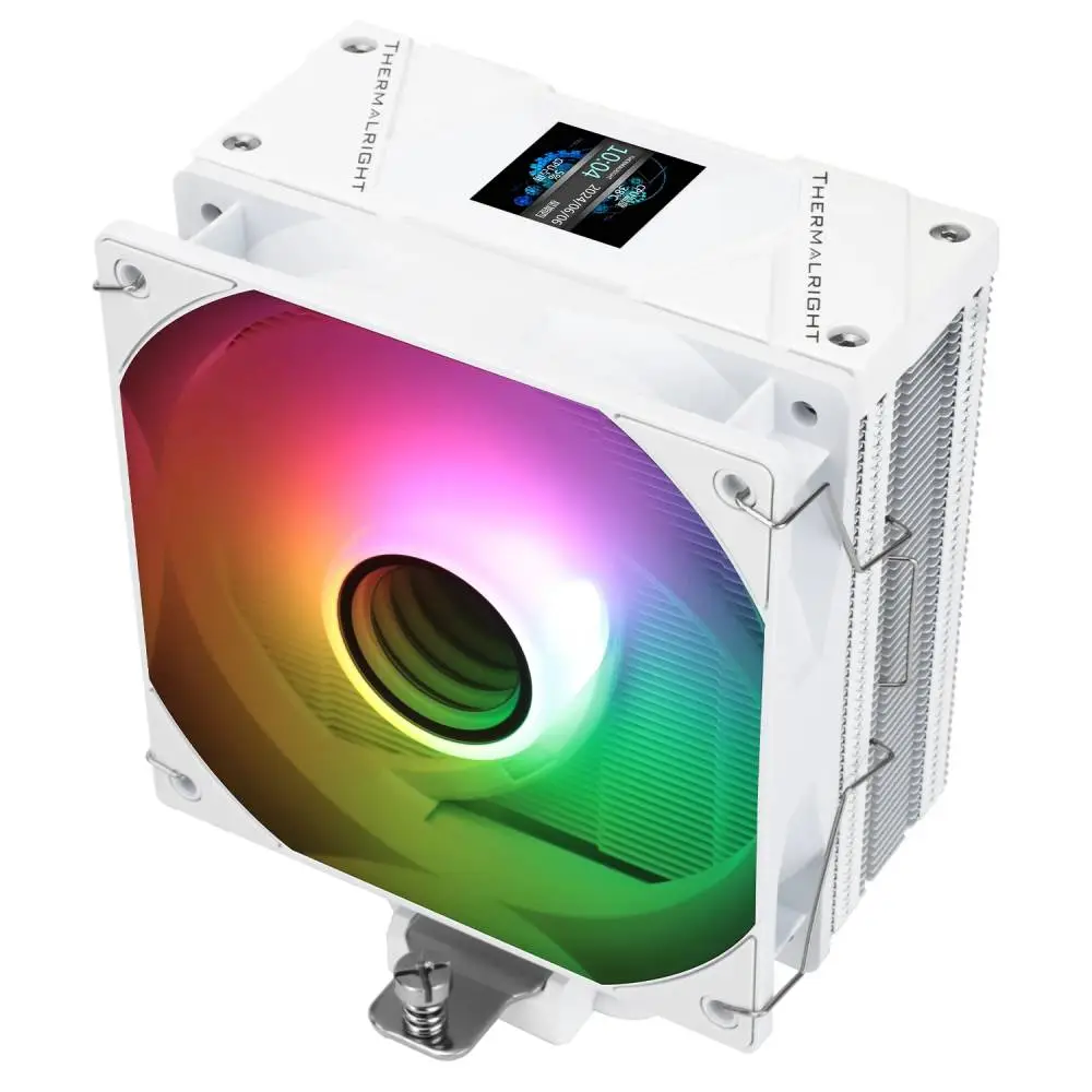 Охладител за процесор Thermalright Cooler Assassin Spirit 120 Vision A-RGB White - LCD Display, Infinity Mirror