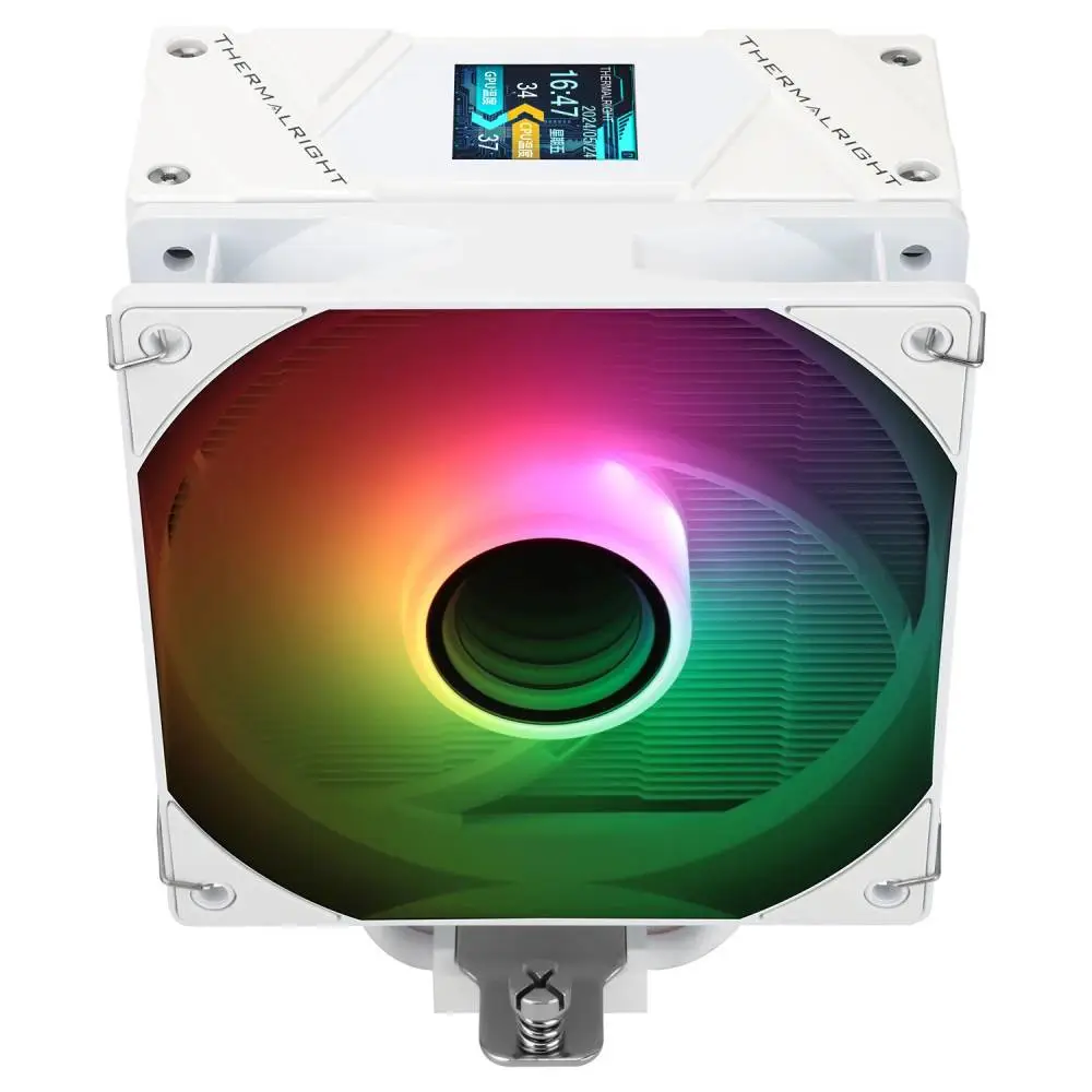 Охладител за процесор Thermalright Cooler Assassin Spirit 120 Vision A-RGB White - LCD Display, Infinity Mirror