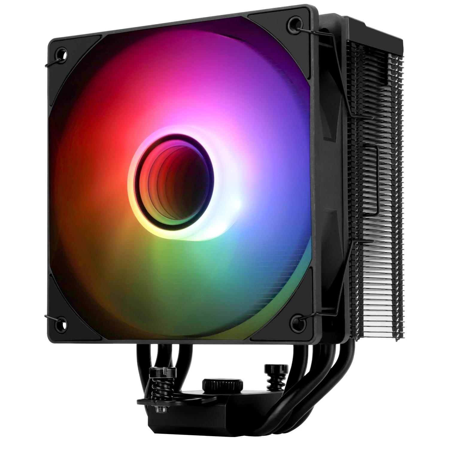 Охладител за процесор Thermalright Cooler Assassin Spirit 120 Vision A-RGB Black - LCD Display, Infinity Mirror