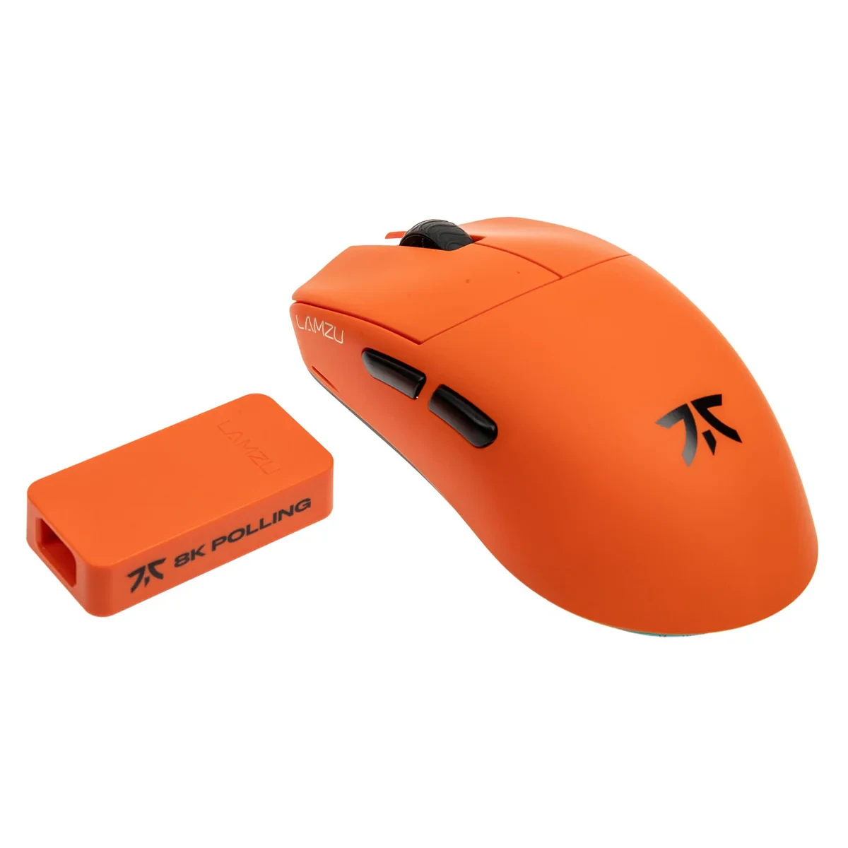 Геймърска мишка Lamzu MAYA X 8K - Wireless Gaming Mouse - Fnatic Special Edition Orange