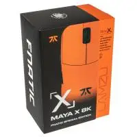 Геймърска мишка Lamzu MAYA X 8K - Wireless Gaming Mouse - Fnatic Special Edition Orange