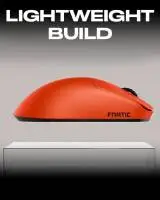 Геймърска мишка Lamzu MAYA X 8K - Wireless Gaming Mouse - Fnatic Special Edition Orange