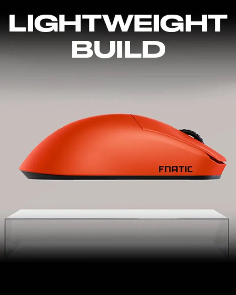 Геймърска мишка Lamzu MAYA X 8K - Wireless Gaming Mouse - Fnatic Special Edition Orange