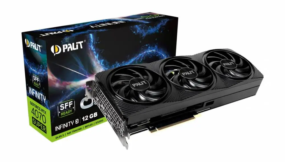 Видео карта Palit GeForce RTX 4070 SUPER Infinity 3 OC 12GB - NED407ST19K9-1043S