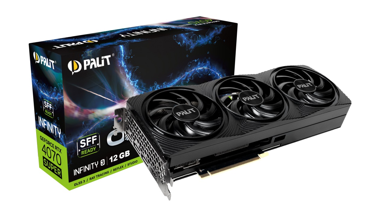 Видео карта Palit GeForce RTX 4070 SUPER Infinity 3 OC 12GB - NED407ST19K9-1043S