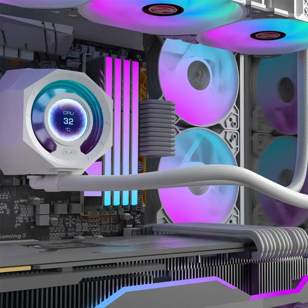 Водно охлаждане за процесор Raijintek CYCLOPS 360 White Water Cooling