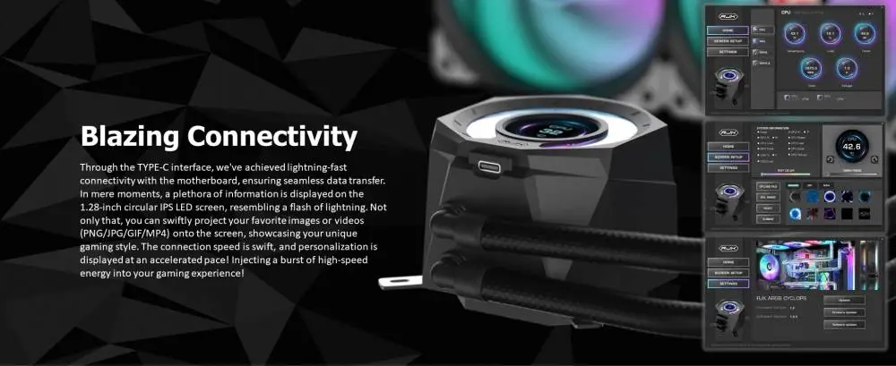 Водно охлаждане за процесор Raijintek CYCLOPS 360 White Water Cooling