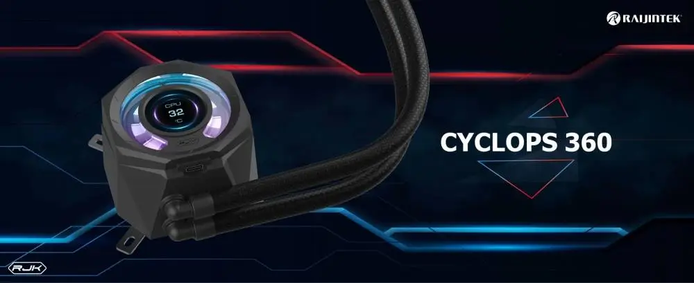 Răcire cu apă pentru procesor Raijintek CYCLOPS 360 Black Water Cooling