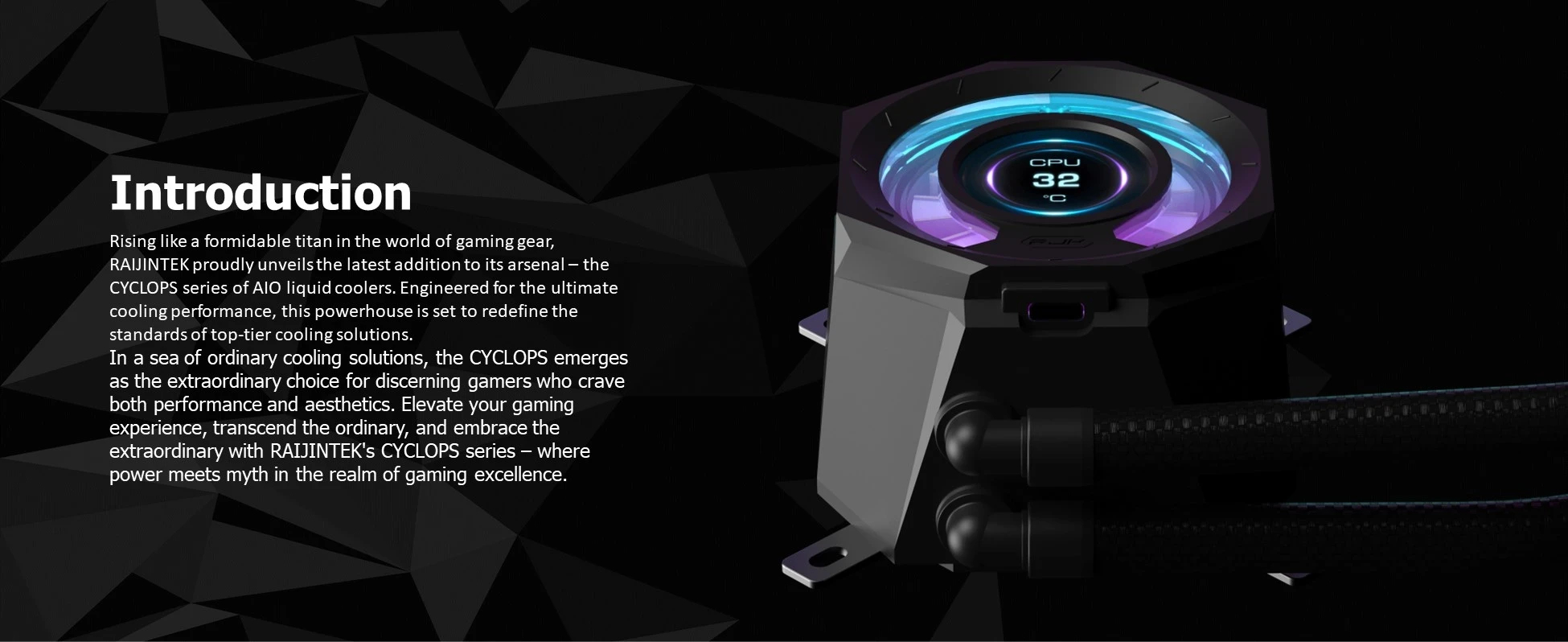 Răcire cu apă pentru procesor Raijintek CYCLOPS 360 Black Water Cooling