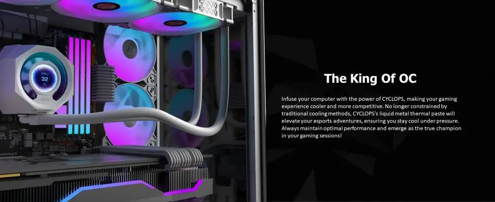 Răcire cu apă pentru procesor Raijintek CYCLOPS 360 Black Water Cooling