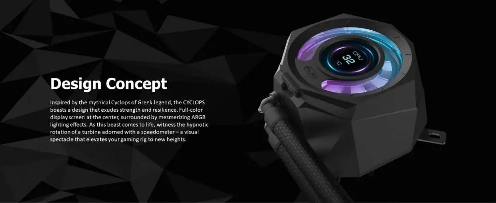 Răcire cu apă pentru procesor Raijintek CYCLOPS 360 Black Water Cooling