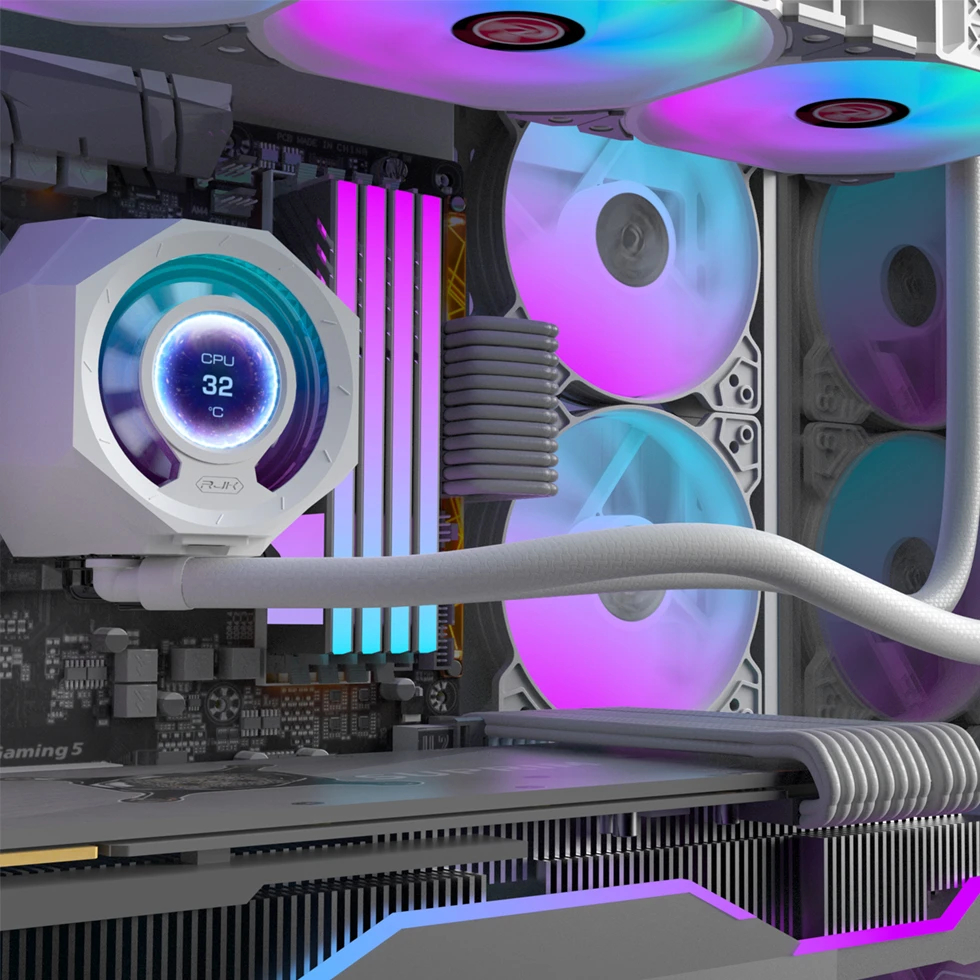 Водно охлаждане за процесор Raijintek CYCLOPS 240 White Water Cooling