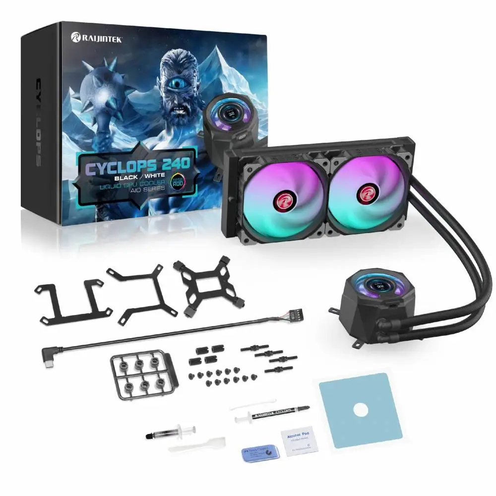Водно охлаждане за процесор Raijintek CYCLOPS 240 Black Water Cooling
