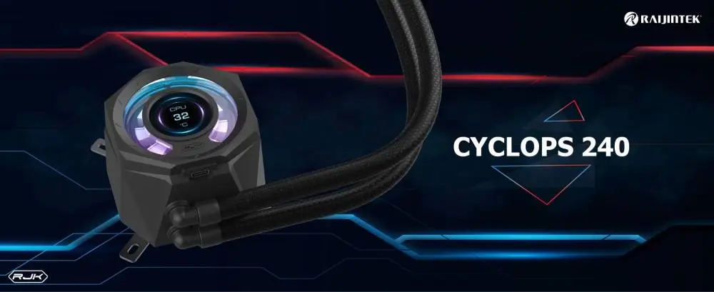 Водно охлаждане за процесор Raijintek CYCLOPS 240 Black Water Cooling