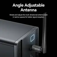 Безжичен адаптер Vention WiFi USB adapter Dual Band, 650Mbps, Black - KDTB0