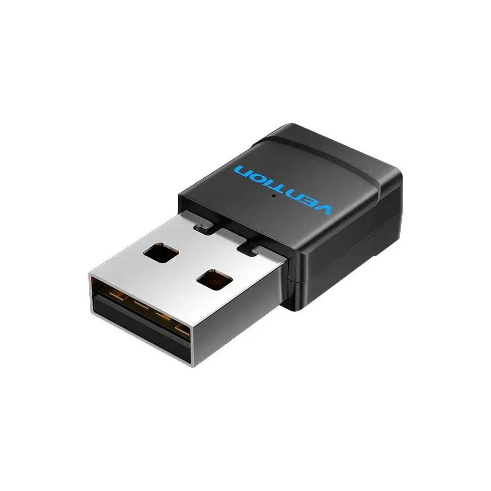 Безжичен адаптер Vention WiFi USB adapter Dual Band, 650Mbps, Black - KDSB0