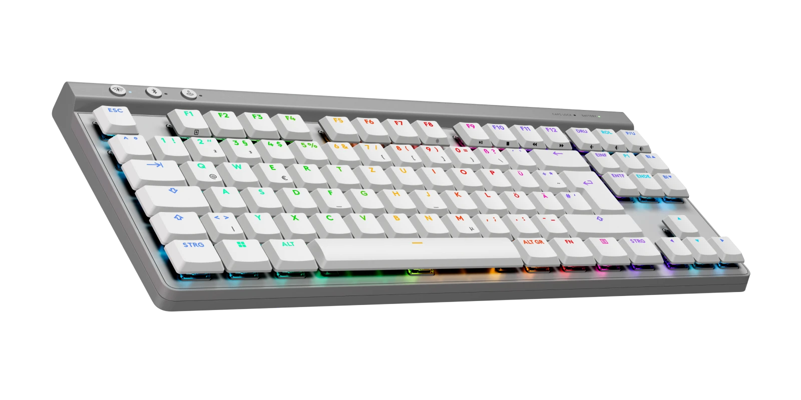 Clavier de jeu sans fil Logitech G515 Lightspeed TKL White