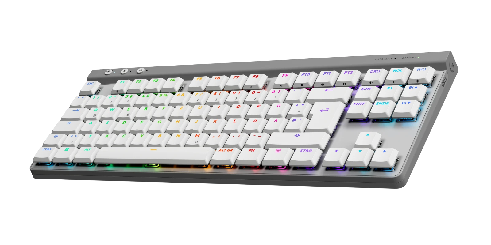 Clavier de jeu sans fil Logitech G515 Lightspeed TKL White