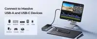 Orico докинг станция Portable Docking station M.2 SATA/NVMe - HDMI, USB3.2-A x 1, USB-C (10Gbps) x 1,USB-C (PD100W), USB2.0-A x 2, LAN - OM28PR-G2-BK