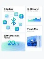 Orico блутут адаптер Bluetooth 5.0 USB adapter, black - BTA-53-BK