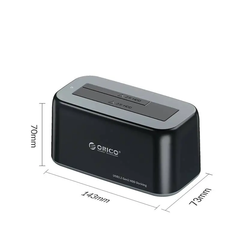 Orico докинг станция Storage - HDD/SSD Dock - 2.5/3.5 inch USB-C/USB-A - 6819C3-V1