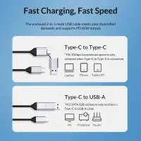 Orico докинг станция Storage - HDD/SSD Dock - 2.5/3.5 inch USB-C/USB-A - 6819C3-V1