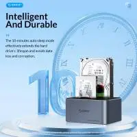 Orico докинг станция Storage - HDD/SSD Dock - 2 BAY Offline Clone 2.5/3.5 USB-C/USB-A - 6626C3-C-V1