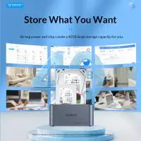 Orico докинг станция Storage - HDD/SSD Dock - 2 BAY Offline Clone 2.5/3.5 USB-C/USB-A - 6626C3-C-V1