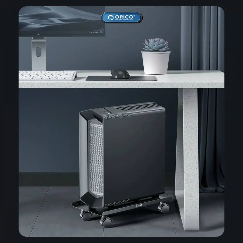 Orico поставка за компютър PC Stand - Computer Bracket - Water Resistant, Black - CPB6-BK