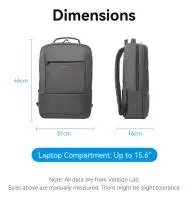 Vention Laptop Backpack 15.6", Waterproof - KRNB0