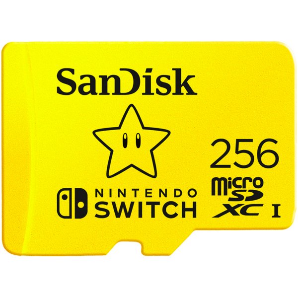 Карта памет SanDisk microSDXC card for Nintendo Switch 256GB, U3, C10, A1, UHS-1 - SDSQXAO-256G-GNCZN