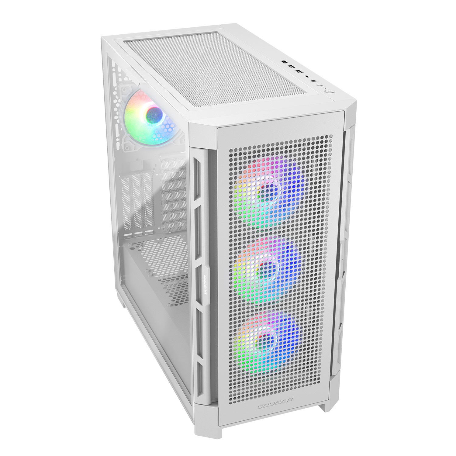 Кутия COUGAR DUOFACE PRO White RGB Mid-Tower Case