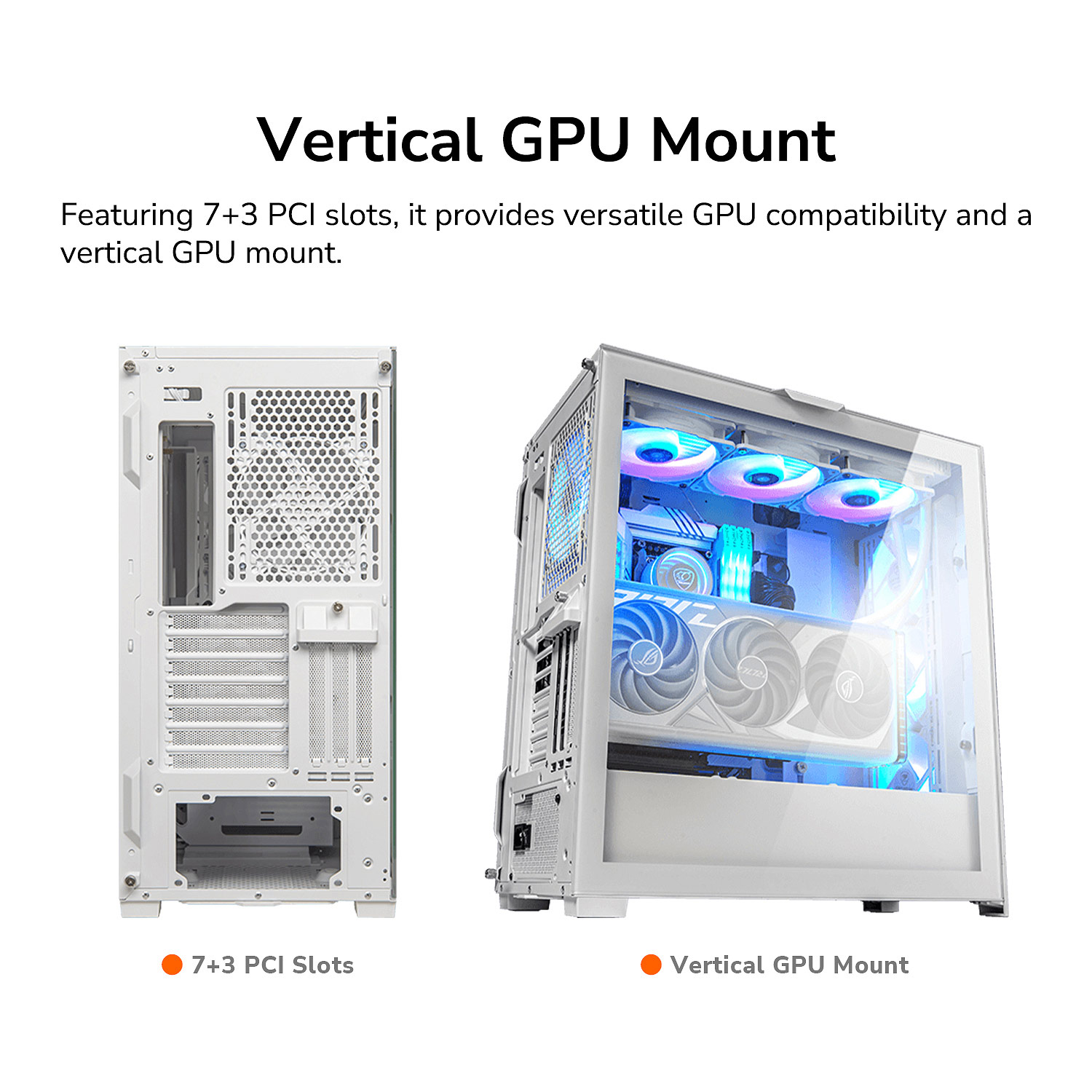 Кутия COUGAR DUOFACE PRO White RGB Mid-Tower Case