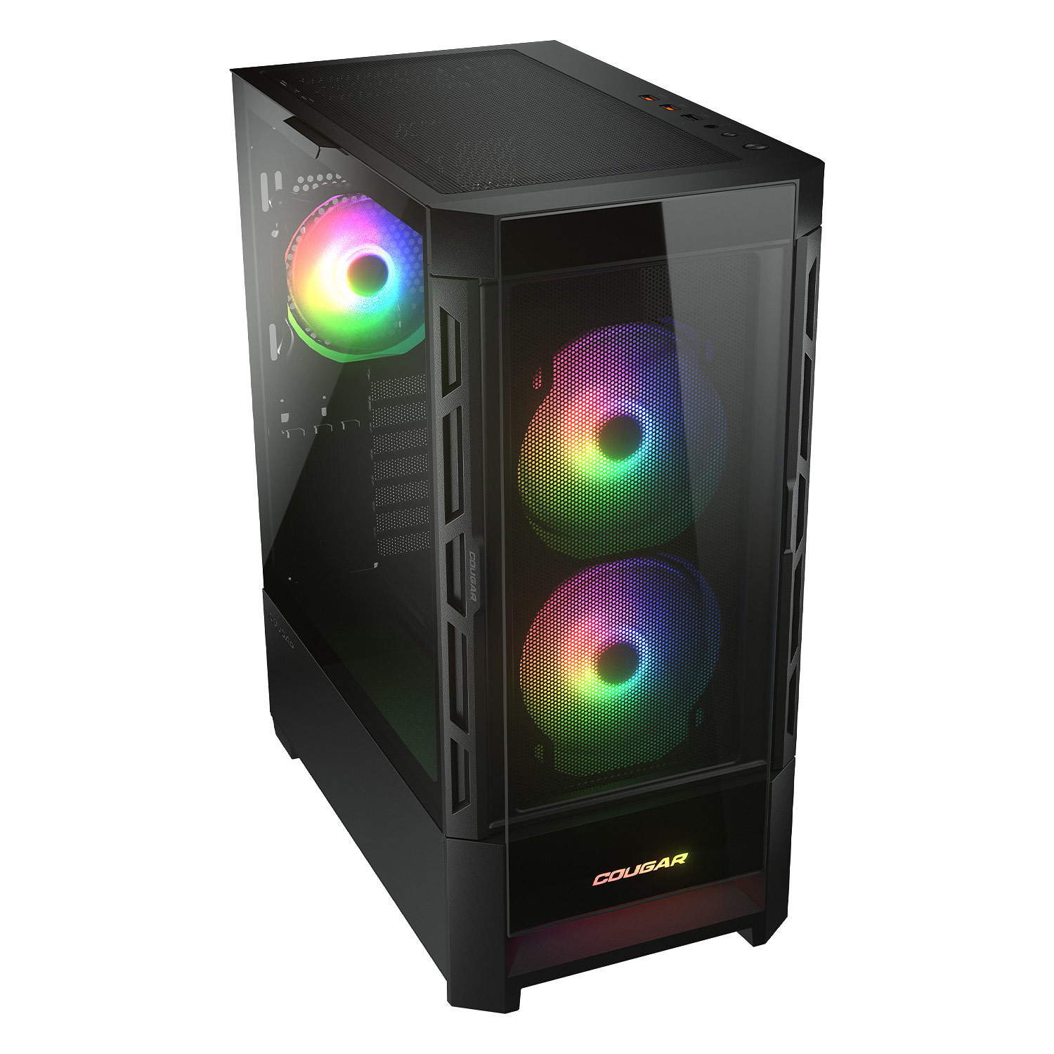 Кутия COUGAR DUOFACE RGB Mid-Tower Case Black - CGR-5ZD1B-RGB