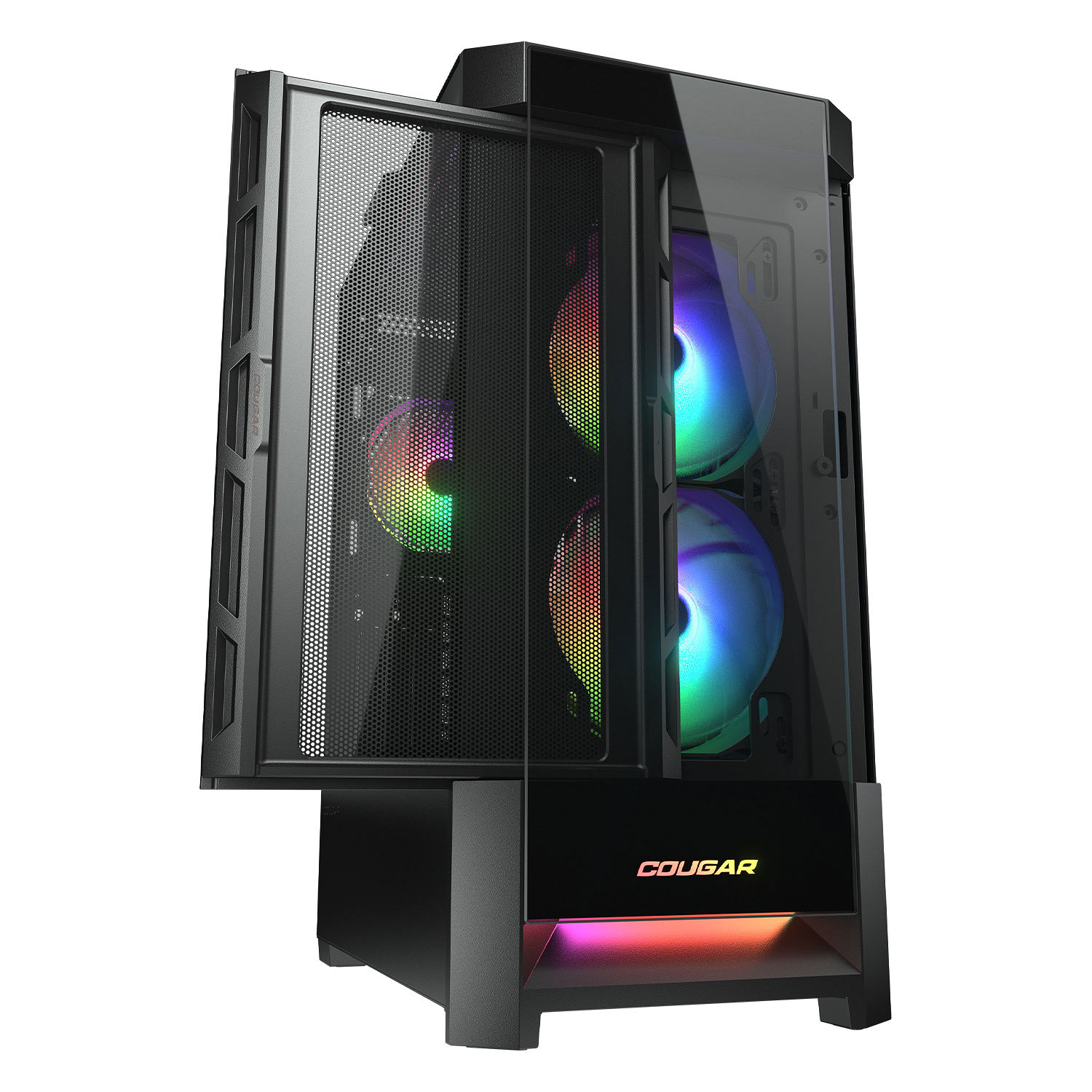 Кутия COUGAR DUOFACE RGB Mid-Tower Case Black - CGR-5ZD1B-RGB