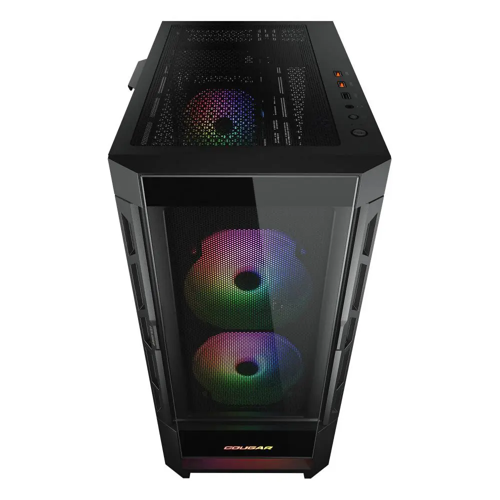 Кутия COUGAR DUOFACE RGB Mid-Tower Case Black - CGR-5ZD1B-RGB