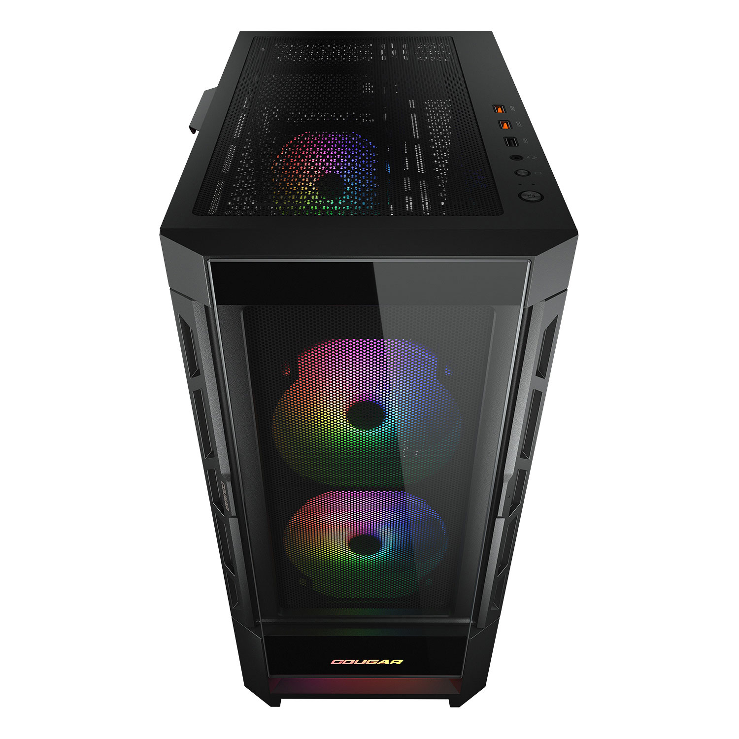 Кутия COUGAR DUOFACE RGB Mid-Tower Case Black - CGR-5ZD1B-RGB