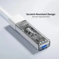 Unitek хъб USB-C/USB-A 3.0 HUB 4 port, Bi-Directional, Detachable Cable, White - H1319AWH01